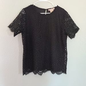 Nwt. Philosophy. Black lace blouse.  Medium